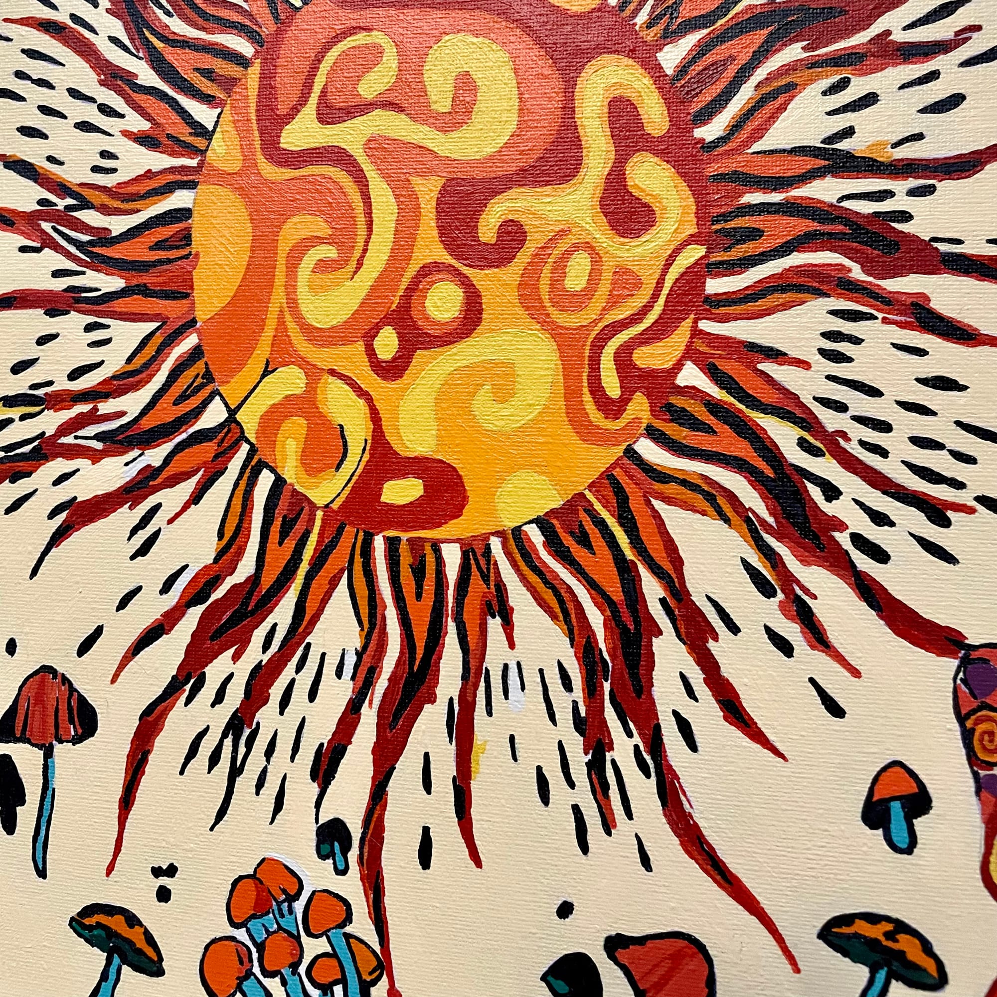 Sunburst and Shrooms