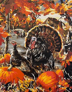 Fall Laden Turkeys